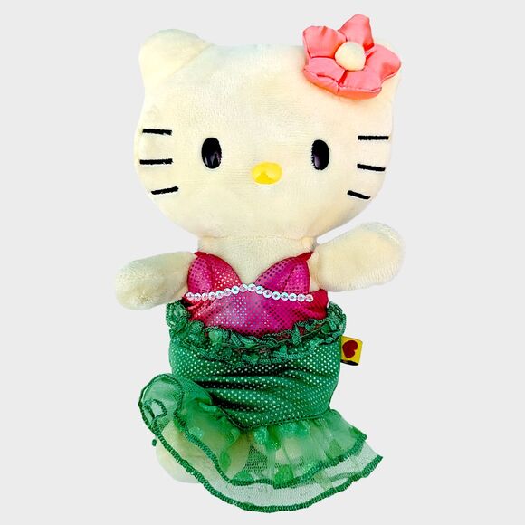 Hello Kitty Mermaid Plush Build a Bear Smallfrys Buddies Dress 7in 2013 Cat RARE - Picture 1 of 8